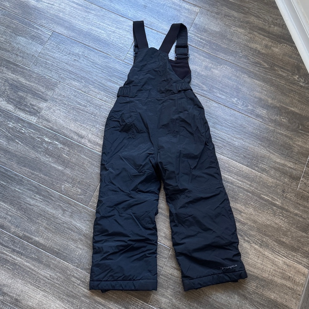 COLUMBIA black Kids' Columbia Snowslope III Snow Bibs 4t - Picture 4 of 4